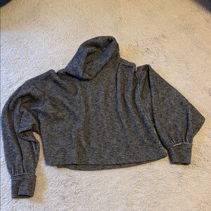 Gray Turtleneck Sweater free people size med